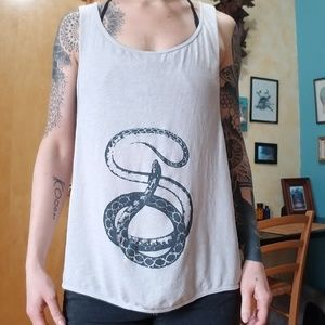Snake graphic muscle tank yoga active wear